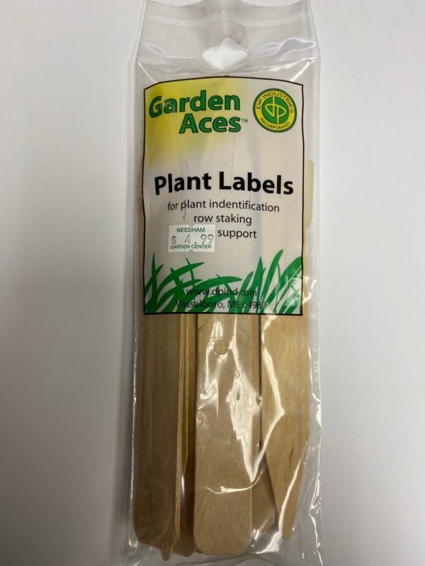 Plant Label Markers 8" Wood 12 pack