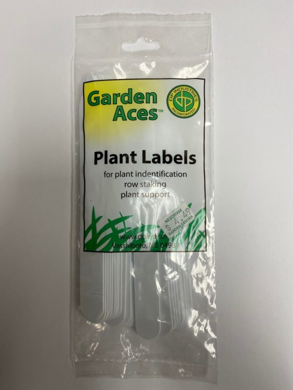 Plant Marker Labels 6" White Plastic 24 pack