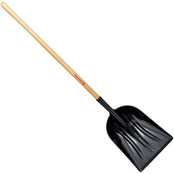 Poly Scoop Shovel - Long Handle Wood