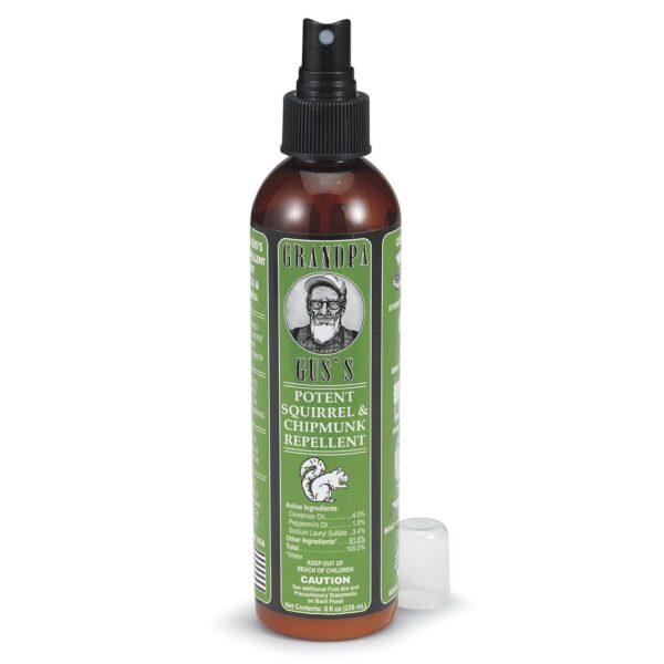 Grandpa Gus Chipmunk and Squirrel Repellent - 8 Ounce