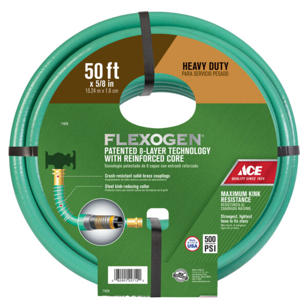 Flexogen Garden Hose 5/8"x50' - Green