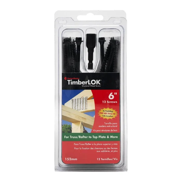 Timberlok Wood Screws, 6-In., 12-Pk.